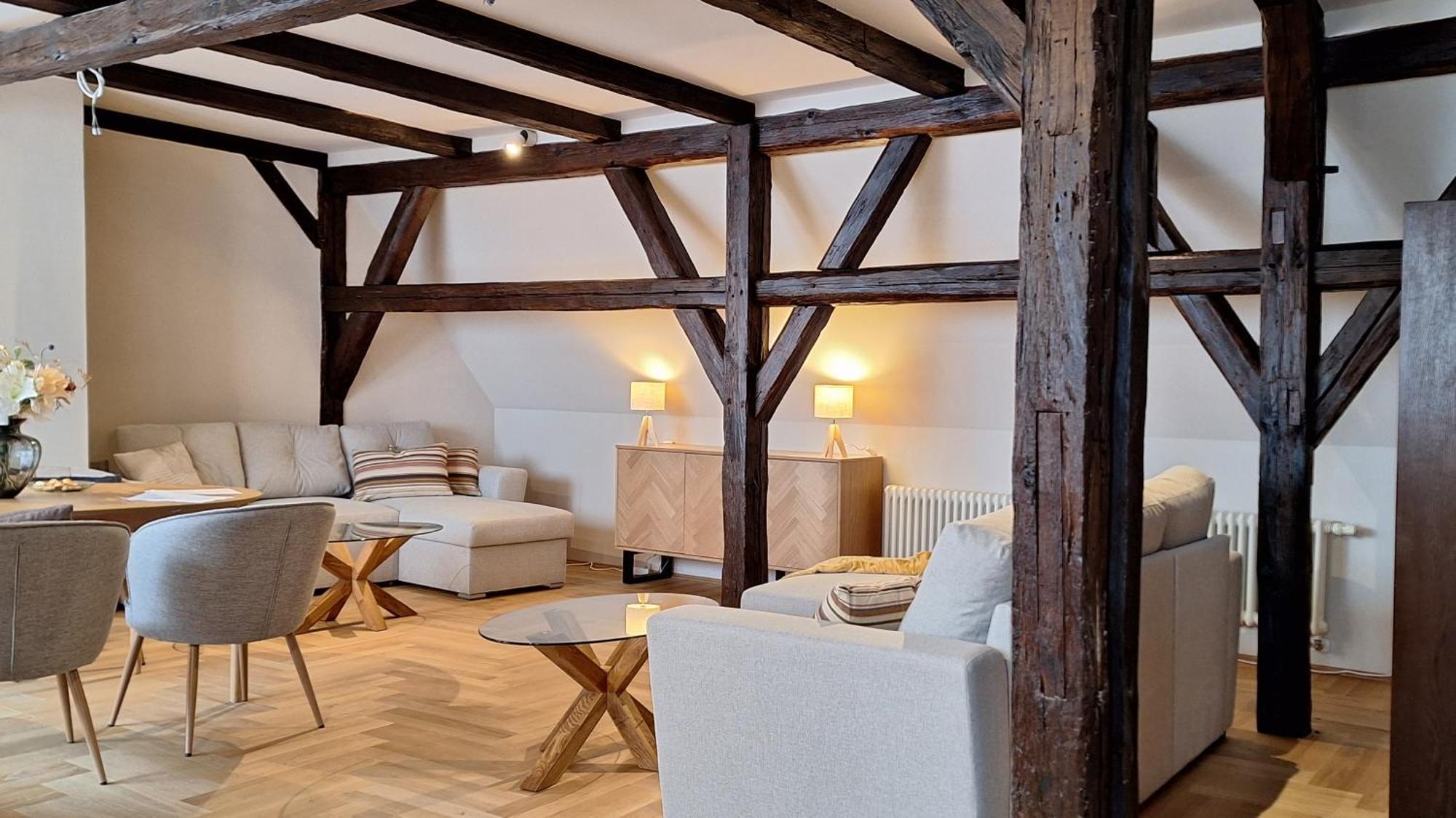 Stadtpalais Bellevue-Suite 3- Zimmer- Maisonettewohnung Mit Dachterrasse Maximal 4 Personen เบาท์เซน ภายนอก รูปภาพ